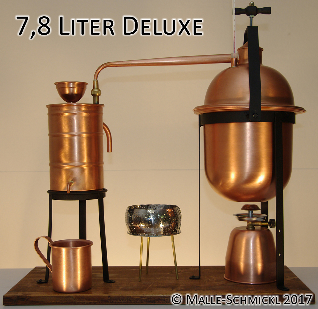 Destille DELUXE, 7,8 Liter – Schnaps – Ätherische Öle – Essig