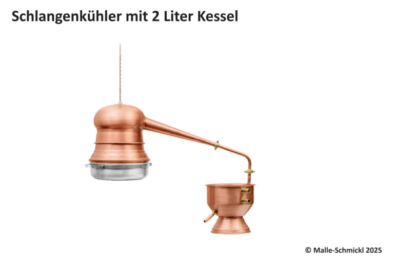 SUPREMA Schlangenkühler mit 2 Liter Kessel
