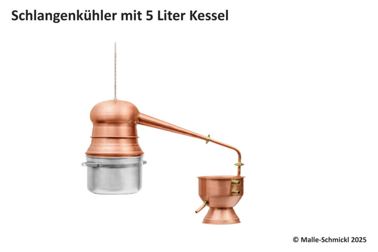 SUPREMA Schlangenkühler mit 5 Liter Kessel